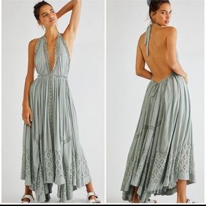 Free People Norina Maxi sage size small